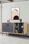 Hanah Home Şile 4609 Consola en Roble Zafiro y Antracita